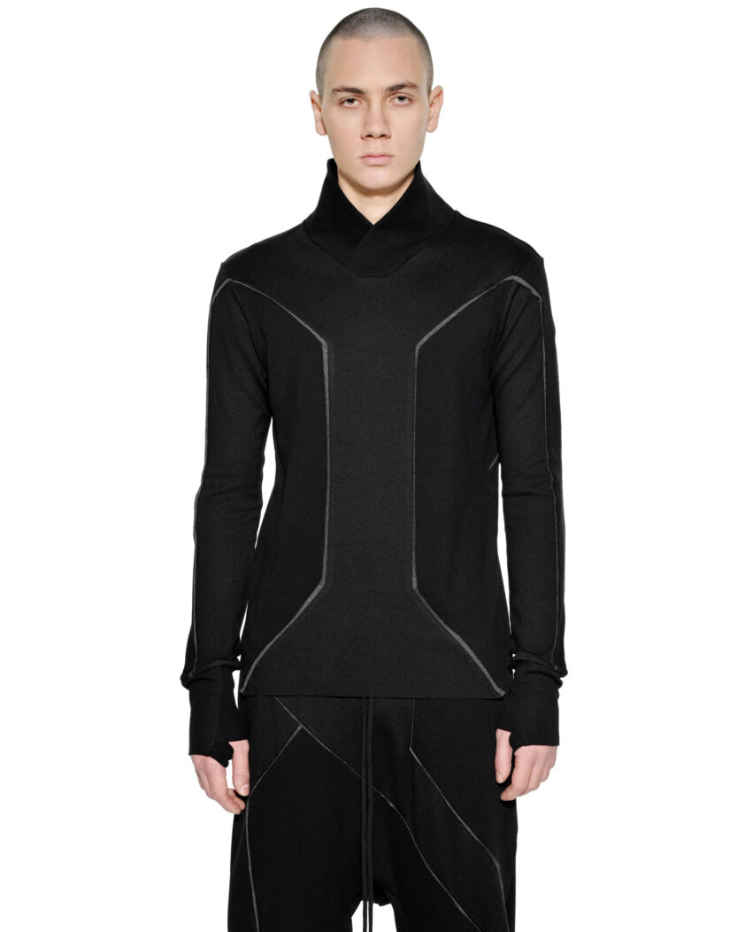 Cluster External Seam Collar Sweater